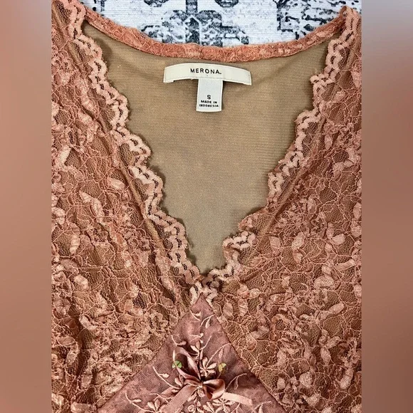 ❌SOLD Y2k Merona Lace & Sequin Sleeveless Blouse - Size S - Picture 7 of 9